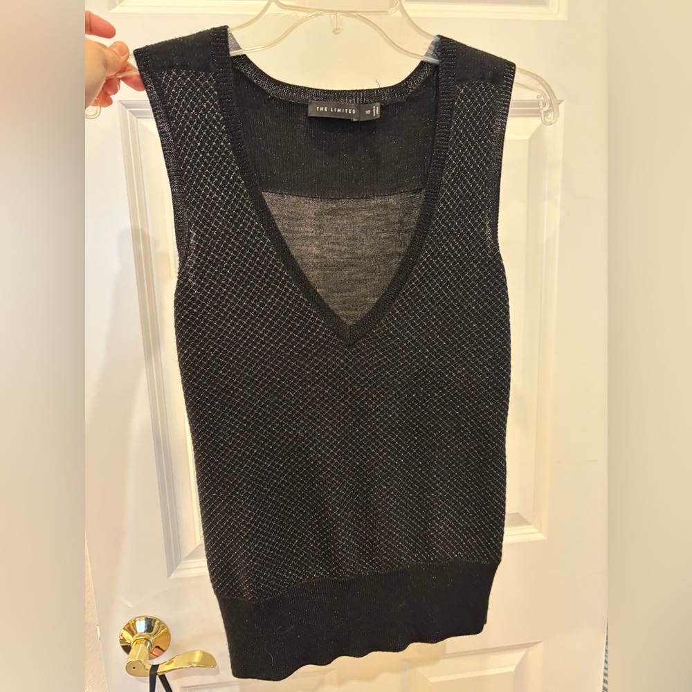 The Limited Black Sweater Vest